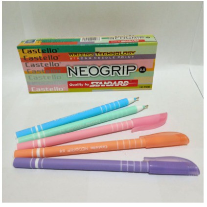 

TERMURAH!!!BOLPEN/PULPEN/BALLPOINT CASTELLO NEOGRIP 0.5 STANDARD BLACK PERBIJI