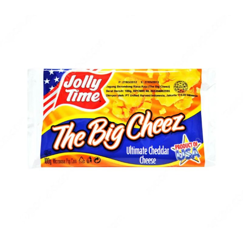 

JOLLY TIME-POPCORN THE BIG CHEEZ 100GR popcorn