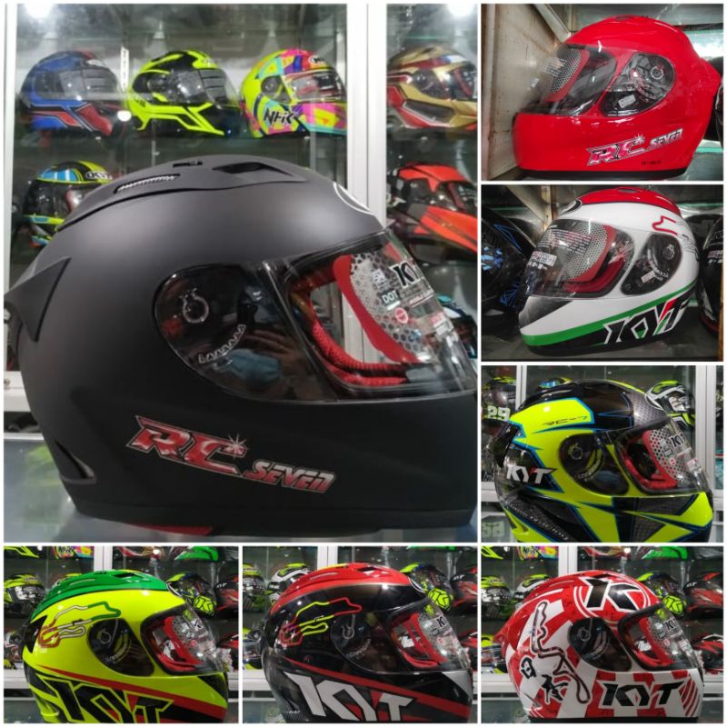 [COD] Helm KYT RC7 Full Face Solid Motif Original SNI DOT
