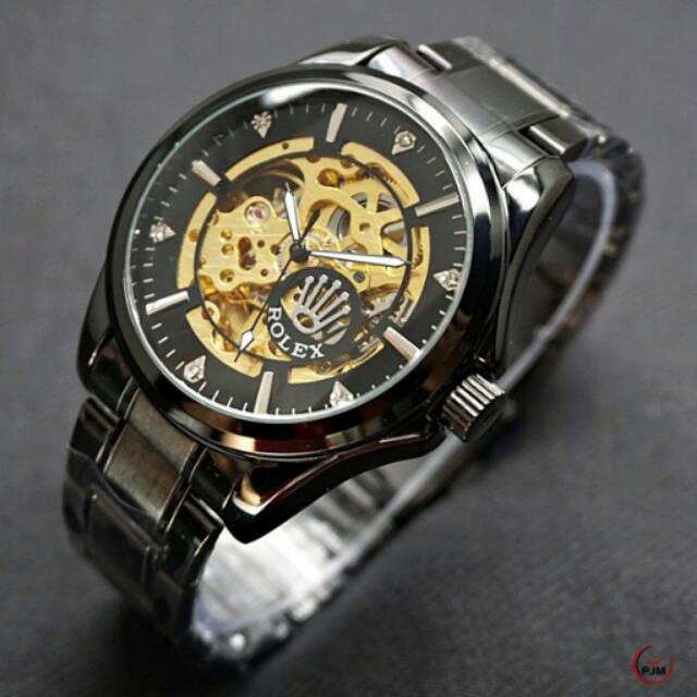 JAM TANGAN PRIA/COWOK ROLEX AUTOMATIC RANTAI KW SUPER TAHAN AIR ELEGANT HARGA BERSAHABAT...