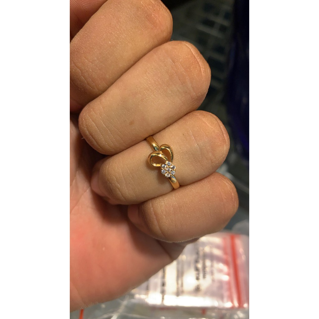 cincin anak dan dewasa emas asli  kadar 700 70% 16k 16k 22 1gram 8 9 10 11 12 13 14 15 16 solitaire permata zircon