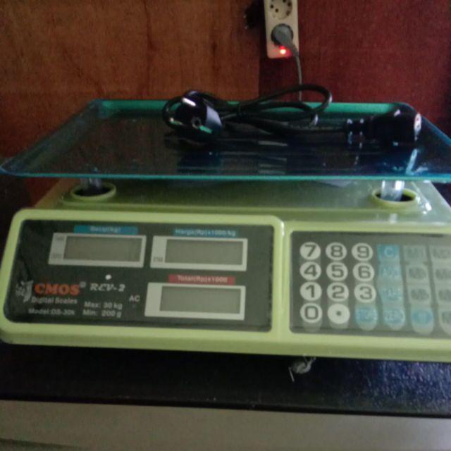 Timbangan Digital Cmos 30 Kg Telur Laundry Daging Buah Cmos Ds30k