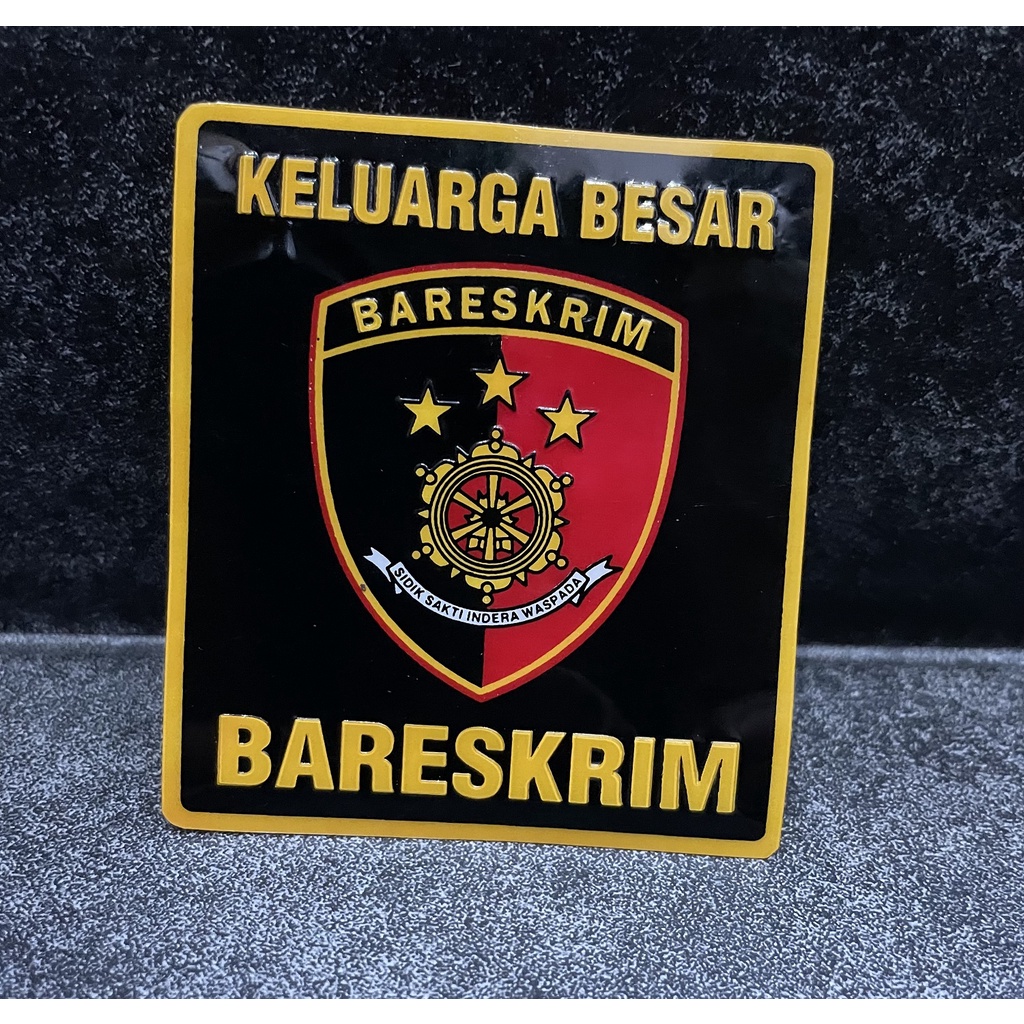 Stiker Bareskrim (Kotak) - Sticker Bareskrimum - Sticker Reskrim Mobil