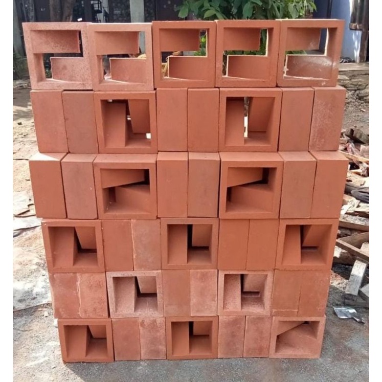 roster beton motif z merah bata