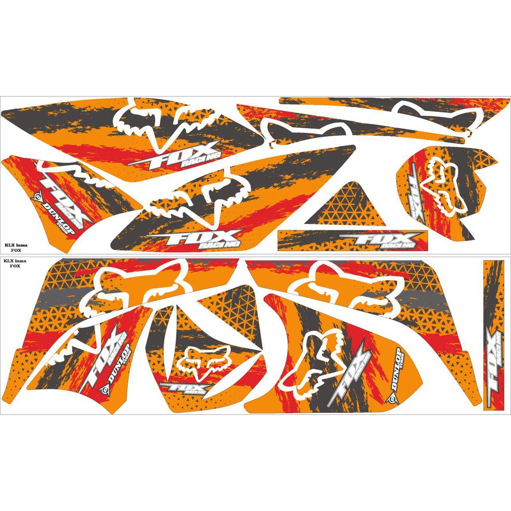 striping stiker decal Klx 150 Lama Fox