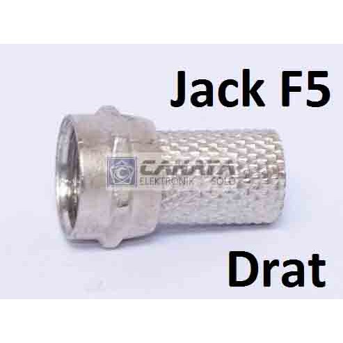 Jack Konektor F / F5 Drat Untuk Parabola kabel LNB Receiver