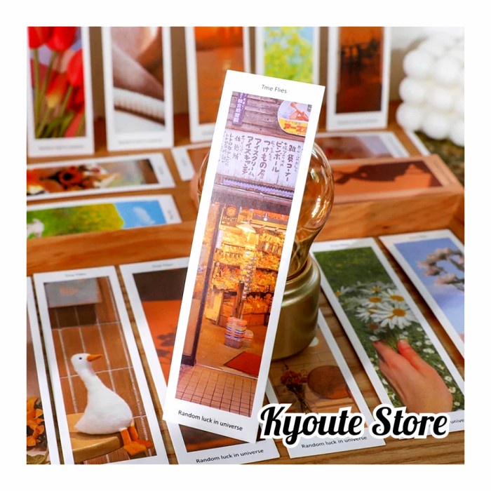 

Kusus Hari Ini 5 Pcs Pembatas Buku Bookmark Paper Aesthetic Landscape Novel Bacaan Limited