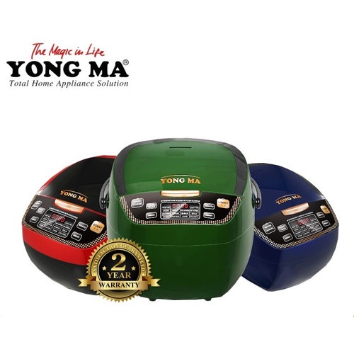 YONG MA Magic Com Digital Rice Cooker 2 LSMC 8017N Hitam/Biru/Hijau Yongma Digital