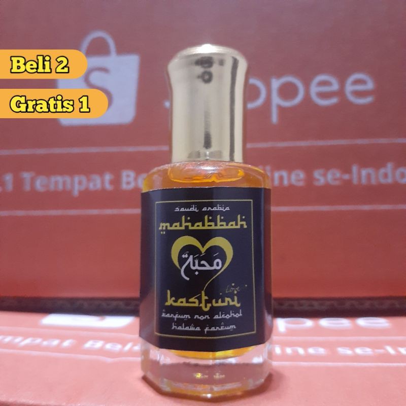 PARFUM KASTURI KIJANG 12MILI | MAHABBAH KASTURI 100% ASLI BIBIT BIANG