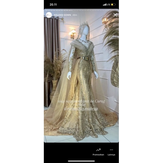 kebaya pengantin preloved/kebaya pengantin second/kebaya pengantin gold