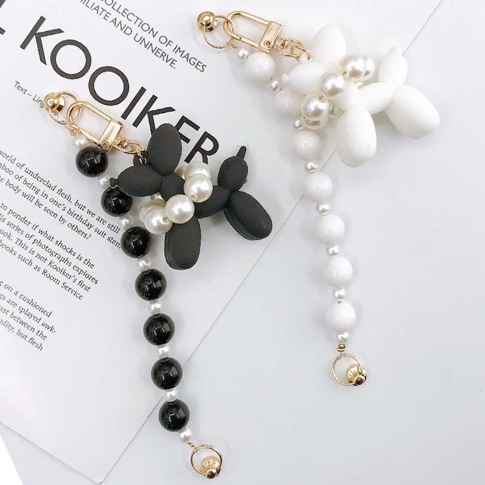 Agustinina Phone Case Drop Rantai Gantung Anti Hilang Hadiah Untuk Wanita Aksesoris Ponsel Lanyard Ponsel Warna Permen Kabel Gantung Manik-Manik Rantai Telepon Tali Pencegah Kehilangan