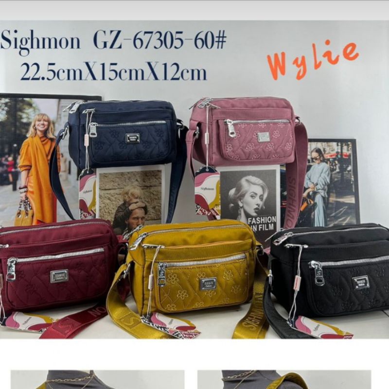 Tas selempang wanita sighmon import termurah(Bisa cod)