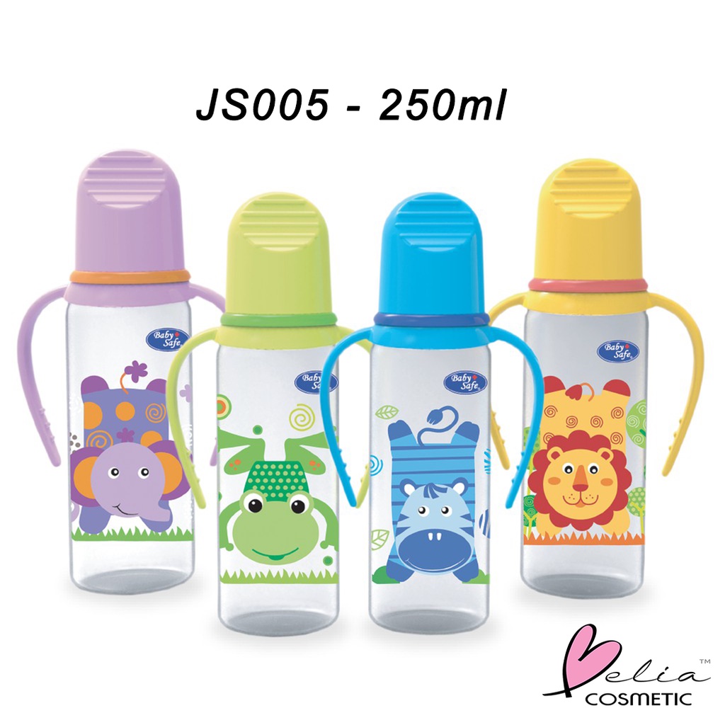 ❤ BELIA ❤ BABY SAFE Baby Bottle JS 001 002 003 004 005 006 | 60 mL125 mL 250 mL | botol dot minum susu bayi