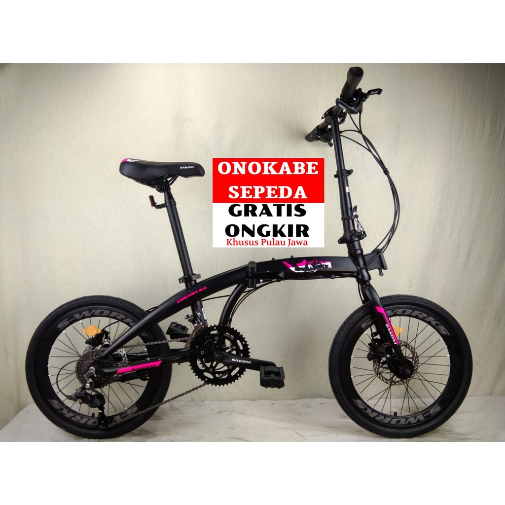 SEPEDA LIPAT 16 SAKONI WORKS ENIGAMA ALLOY 8SP NKRI INDONESIA EDITION