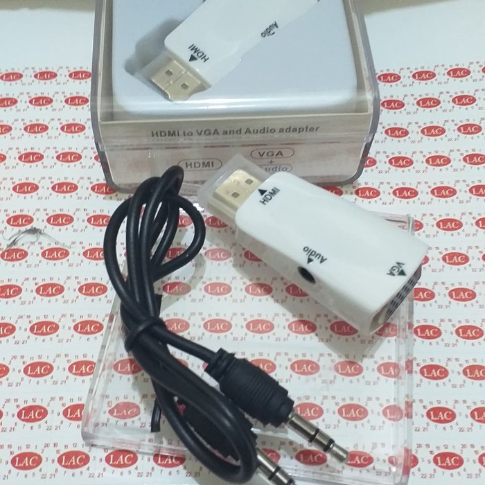 Dijual converter hdmi to vga with audio dongel terbaik