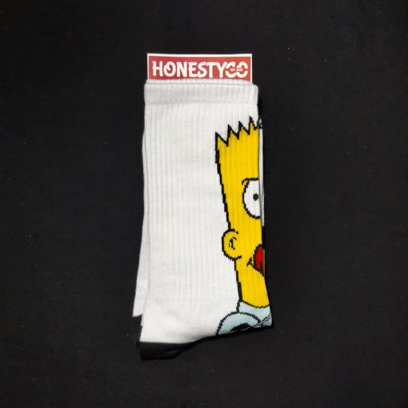 Kaos Kaki Old School Pria Wanita The Simpsons HONESTYCO