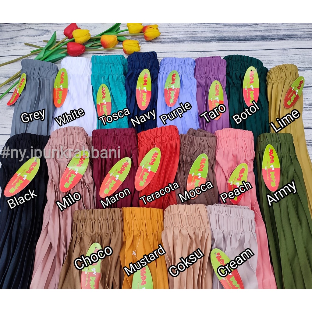 Rok Plisket PREMIUM AURA MAYUNG by AURA Jersey Hyget Lipatan Besar