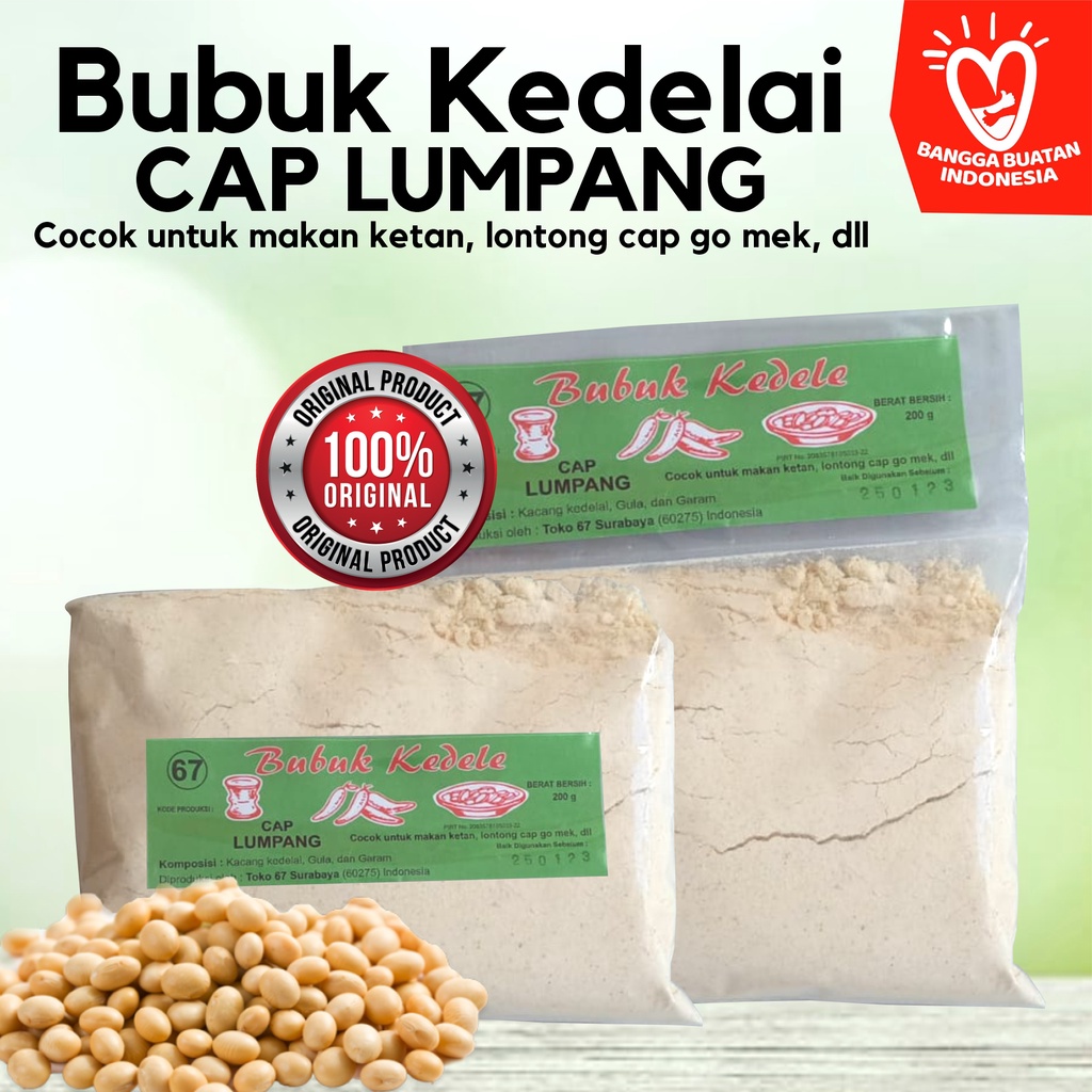 

Kedelai Bubuk / Kedele Bubuk Cap Lumpang - 200gram