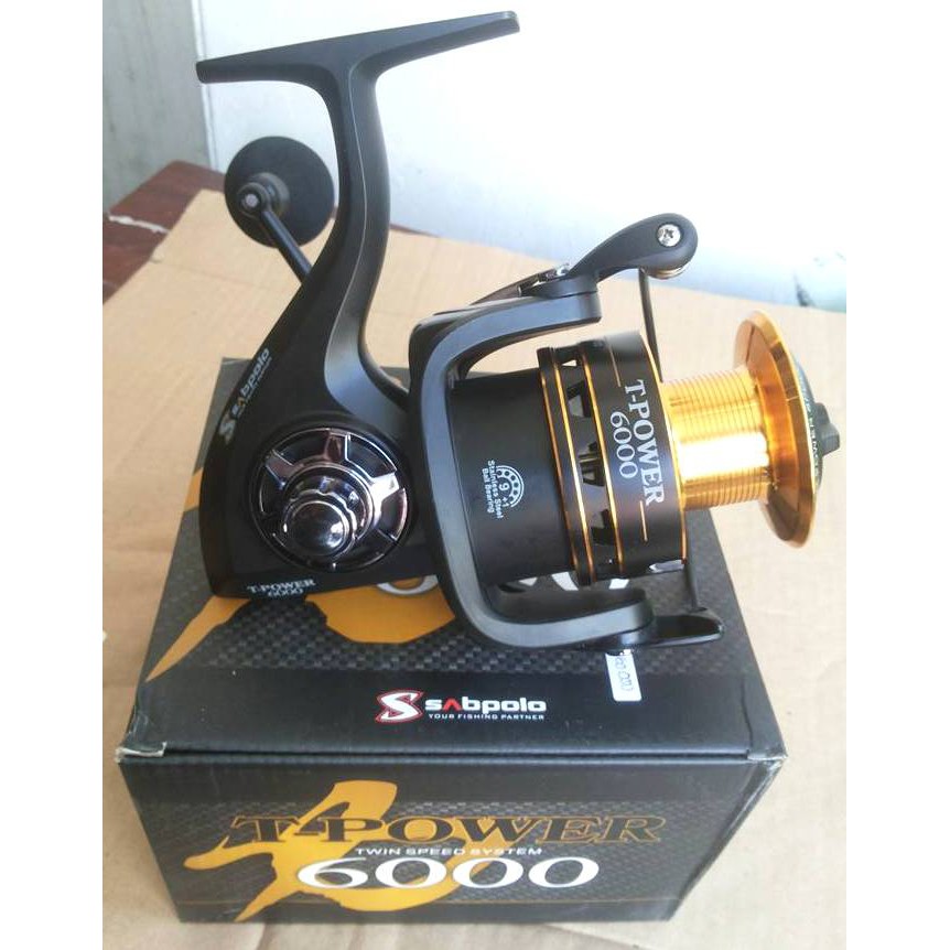 Spining Reel SABPOLO T-POWER 6000 Dual Speed 10 Bearing