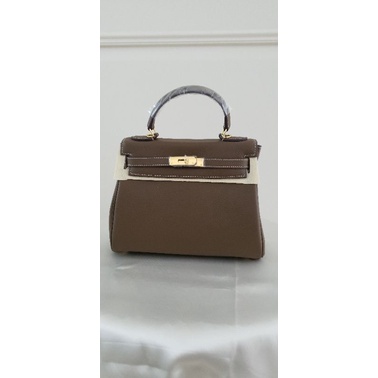 NO BRAND KELLY BAG ETOUPE 28 TOGO GENUINE LEATHER-TAS WANITA-HANDBAG IMPORT KULIT ASLI