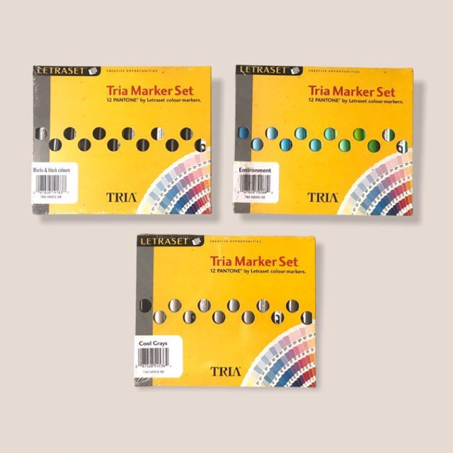 

Letraset tria 12 Marker Set Fashion design Spidol Art Designer profesinal