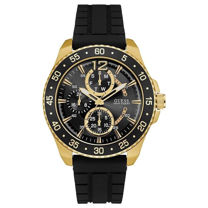 GUESS W0798G3 Jet - Jam Tangan Pria - Hitam