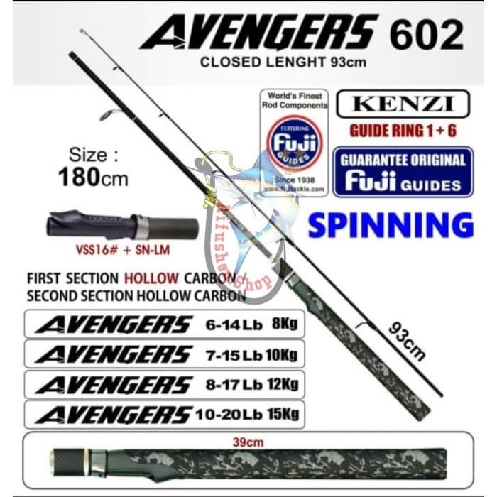 JORAN KENZI AVENGERS 602 180cm 10-20Lb free PVC