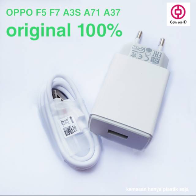 Casan / charger OPPO A37 A71 A3S F5 F7 F1S ORIGINAL 100%