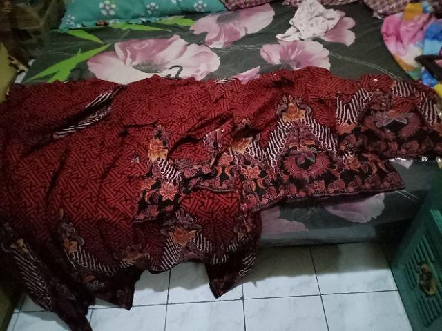 Batik Couple Keluarga Sania Ruffle Ori Ndoro Jowi Dnt Motif Manggar