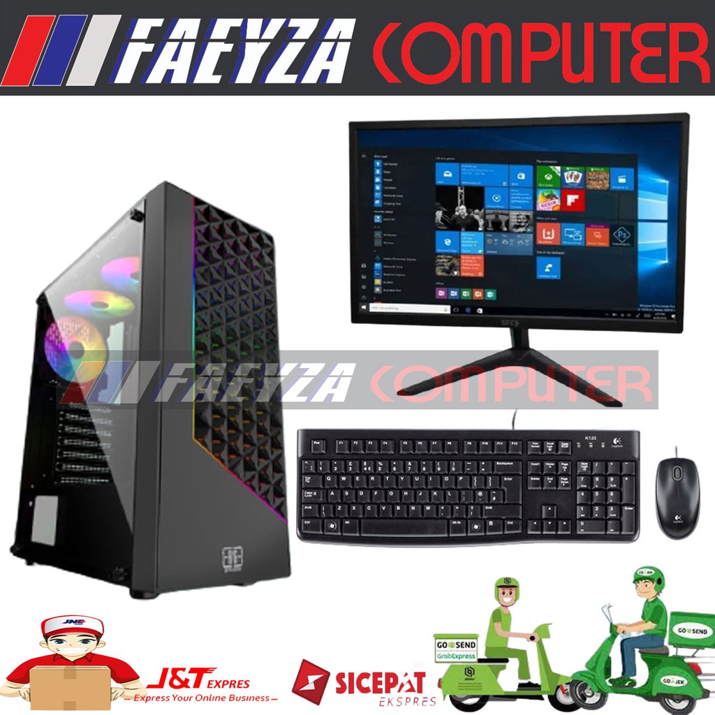 Server UNBK Intel Core I7 6700 3.4ghz Skylake DDR4 lengkap LED 19&quot;