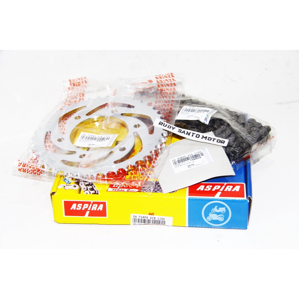 Gearset Girset Chainkit Gear Gir Set Rantai aspira Vixion New