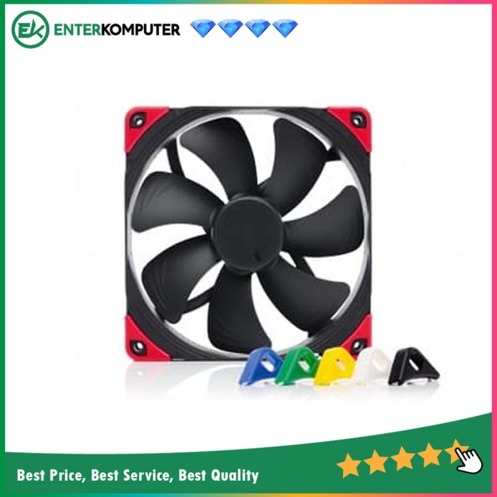 Coolerfan Noctua Chromax Swap Fan 14cm Black Fan With Multicolor Rubber - NF-A14 PWM CH.BK.S