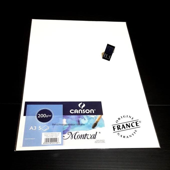 

gunturputra39 Canson Montval A3 - 5 Sheets TERLARIS TERPERCAYA ORIGINAL