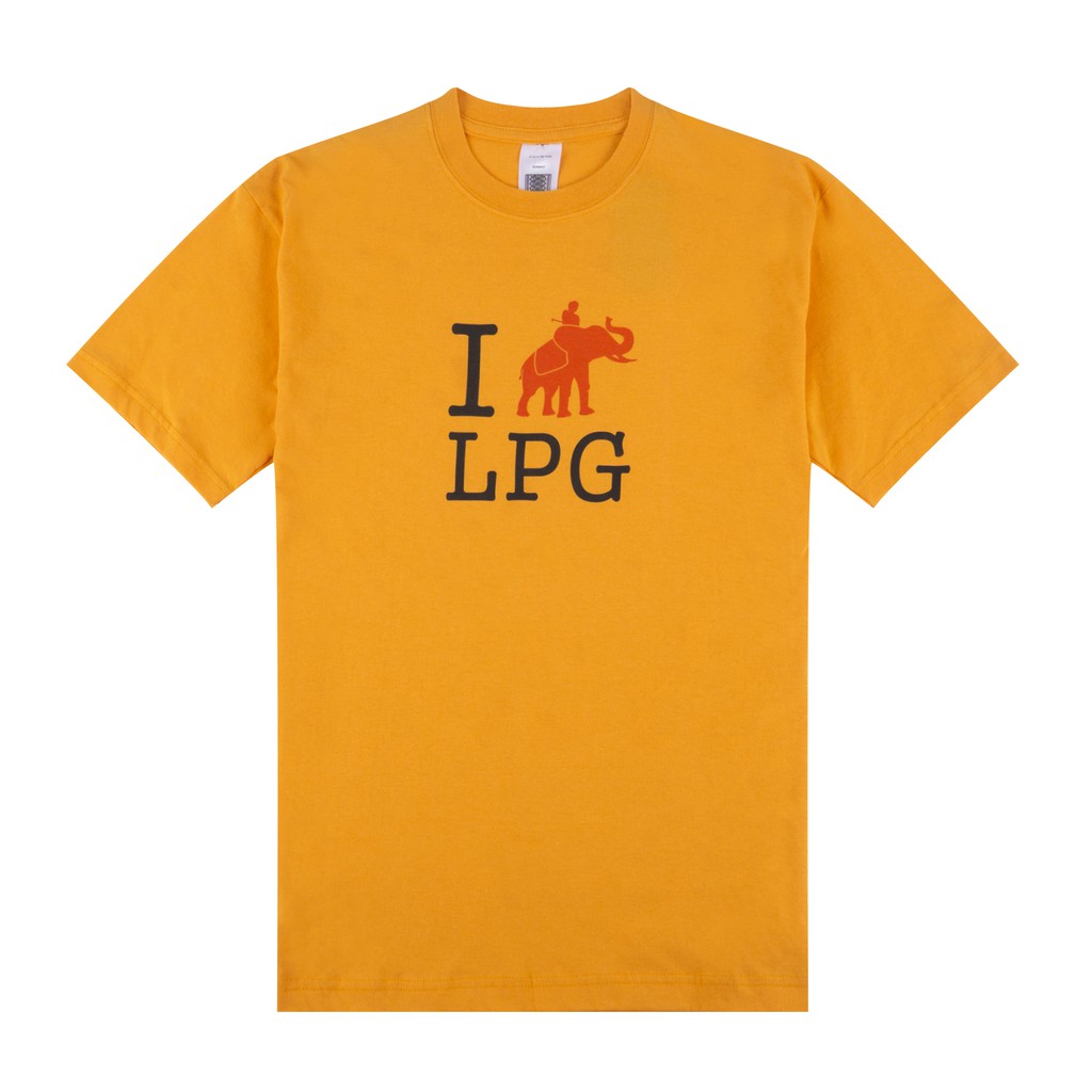 BAJU KAOS PRIA WANITA KHAS LAMPUNG &quot;ILVLPG MUSTARD&quot; BY KAWAY LAMPUNG