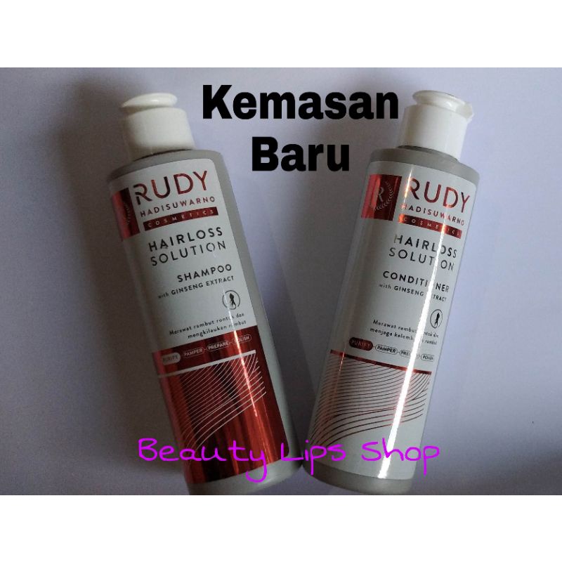 Paket Rudi Hadisuwarno 2 in 1 ( Shampo 200 ml + Conditioner 200 ml ) Rudy Untuk Rambut Rontok Original 100%