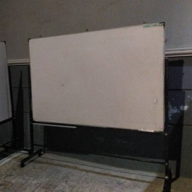 papan tulis white board stand singgel uk 120x180
