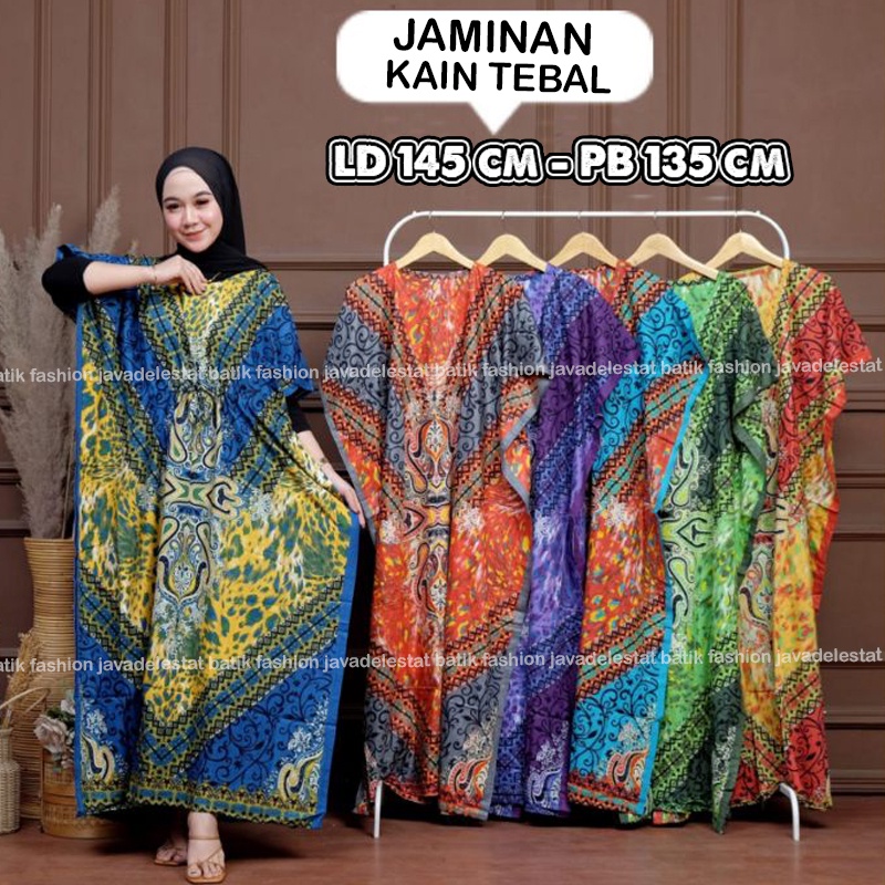 Longdress Lowo Kaftan Kelelawar Bali Jumbo Batik Pekalongan