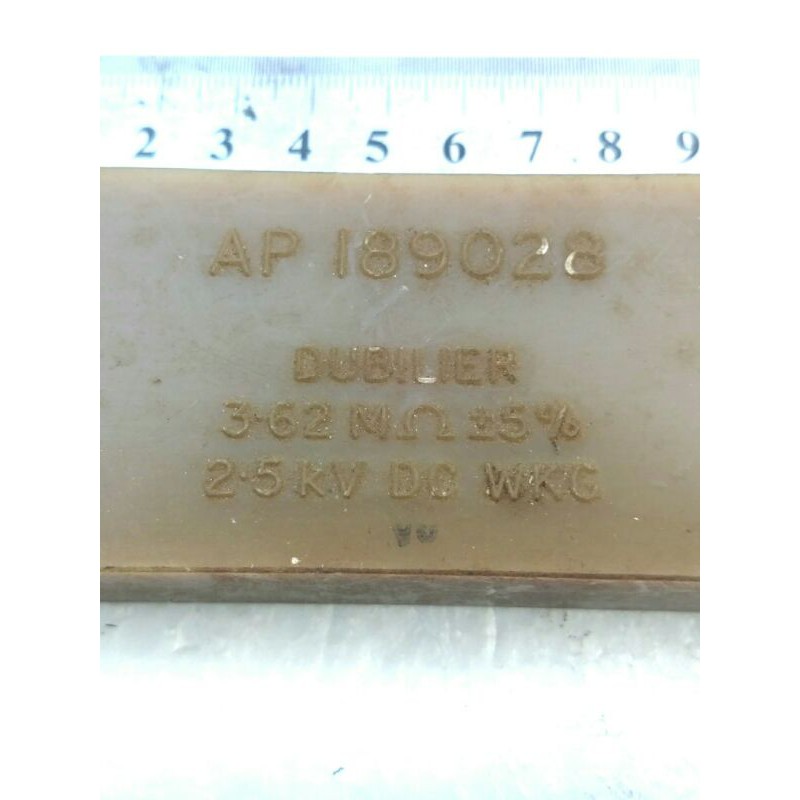 resistor cornel dubilier 3.62M ohm 2.5kv high voltage tested NOS