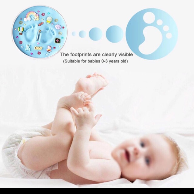 Metromart DIY Baby Hand Foot Print Cap Kaki Bayi