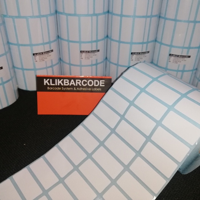 

Label Sticker Barcode 33x15mm Semicoated (3 Lines isi 5.000Pcs)Core 1