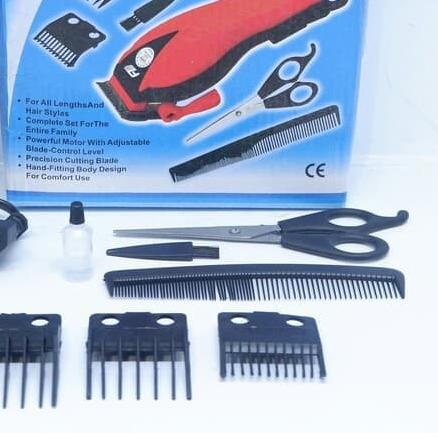 ➽ ZILLO Mesin Cukur Rambut Listrik Alat Potong Rambut Pangkas Rambut Set Unduk Cukur Happy King HK90