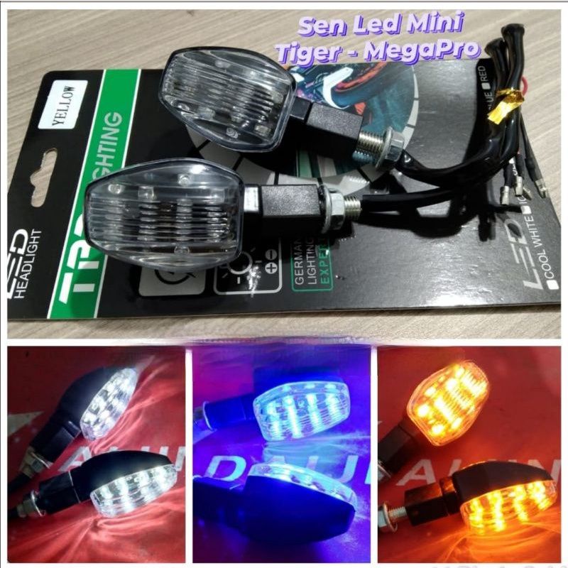 Sen led mini model tiger sepasang kiri kanan tiger megapro cb vixion rxking dll