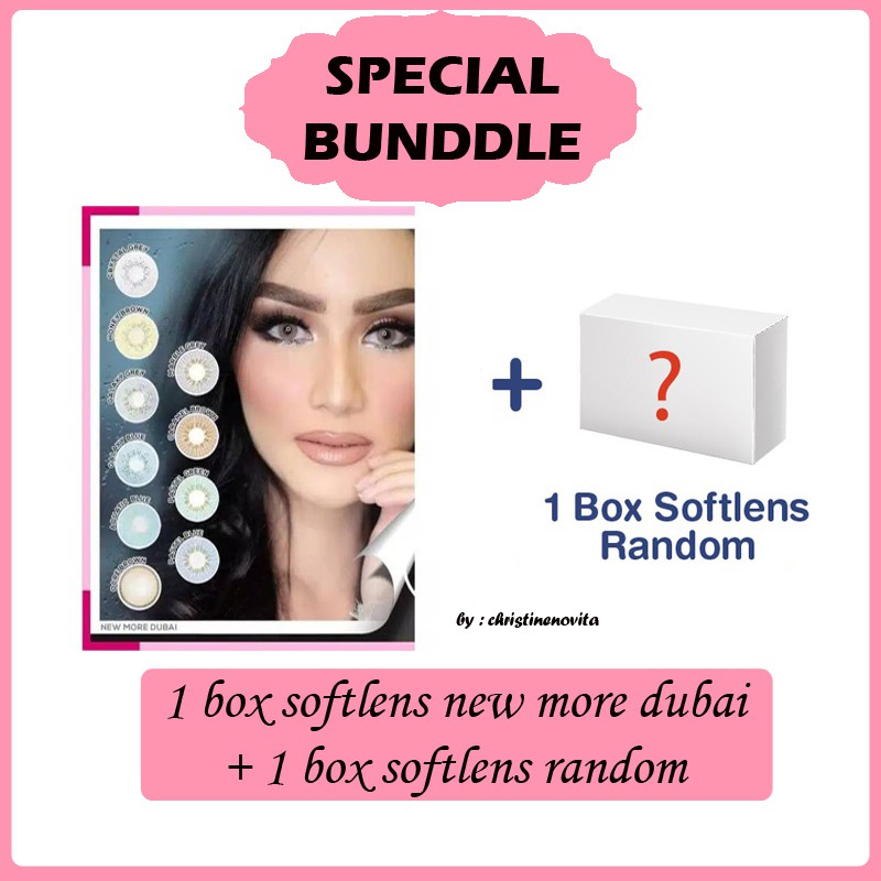 [PROMO BUNDLE] SOFTLENS NEW MORE DUBAI CTK - NORMAL + 1 PASANG SOFTLENS RANDOM - NORMAL