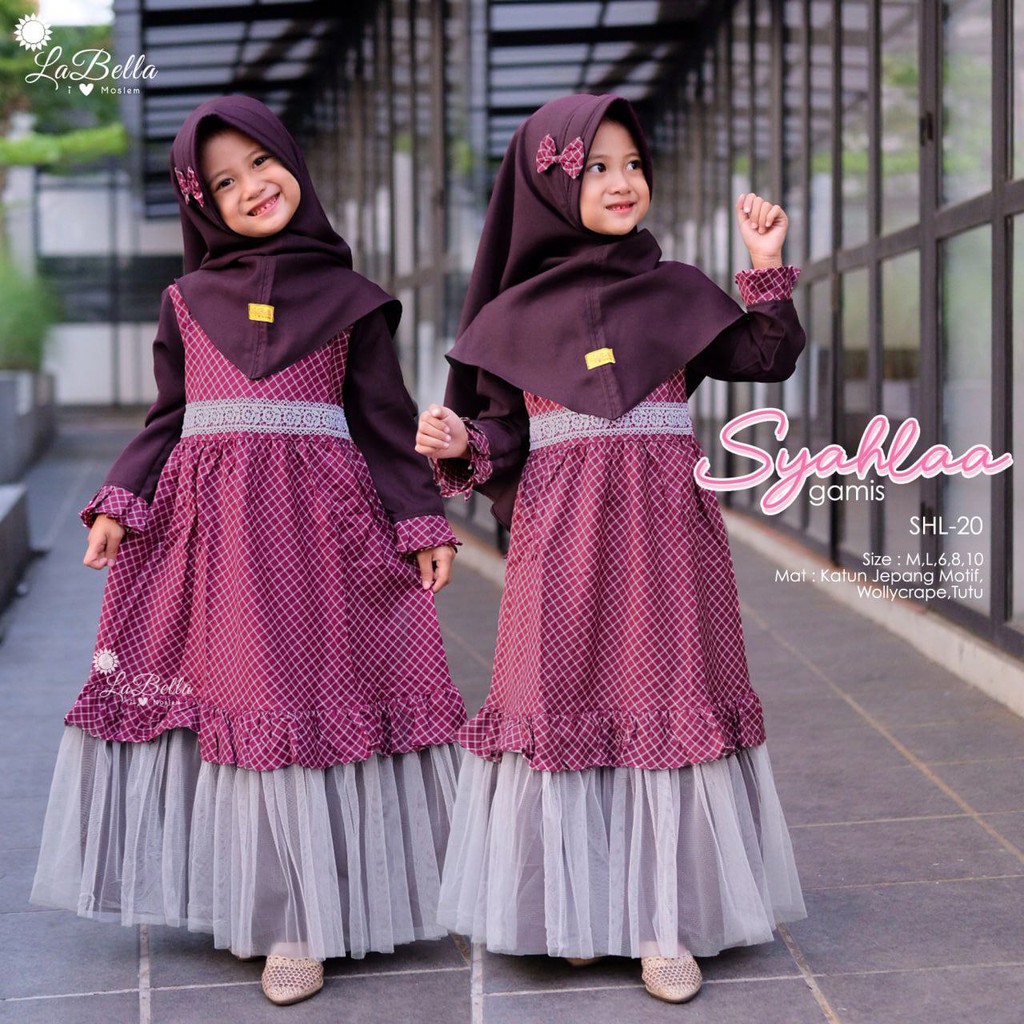 meetastore gamis  pesta anak  katun jepang  lucu 3 10 tahun 