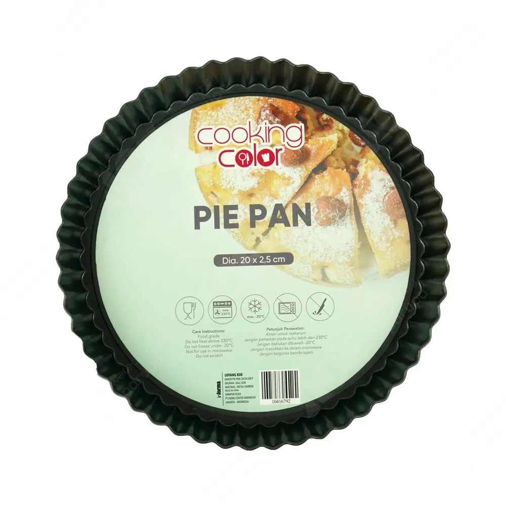 ACE Cooking Color 20 Cm Loyang Pie - Abu-abu