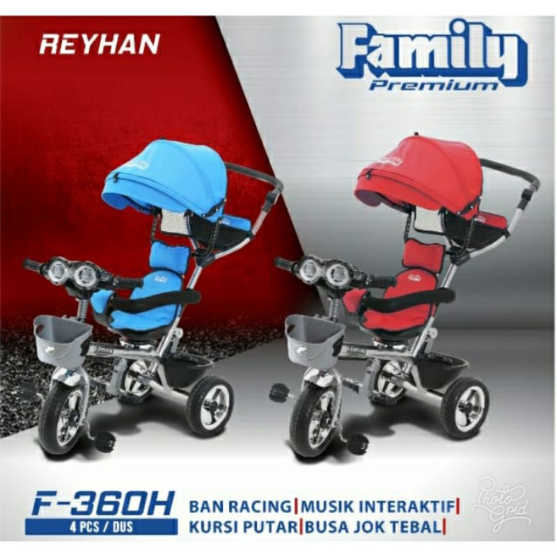 Sepeda Roda Tiga Merk Family F-360H Bangku Putar