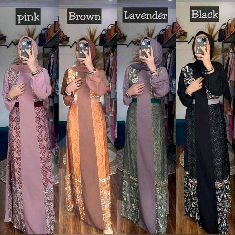 [[BEST SELLER ]] GAMIS RAYA WOLYCREP PREMIUM KOMBI MAXMARA LUX