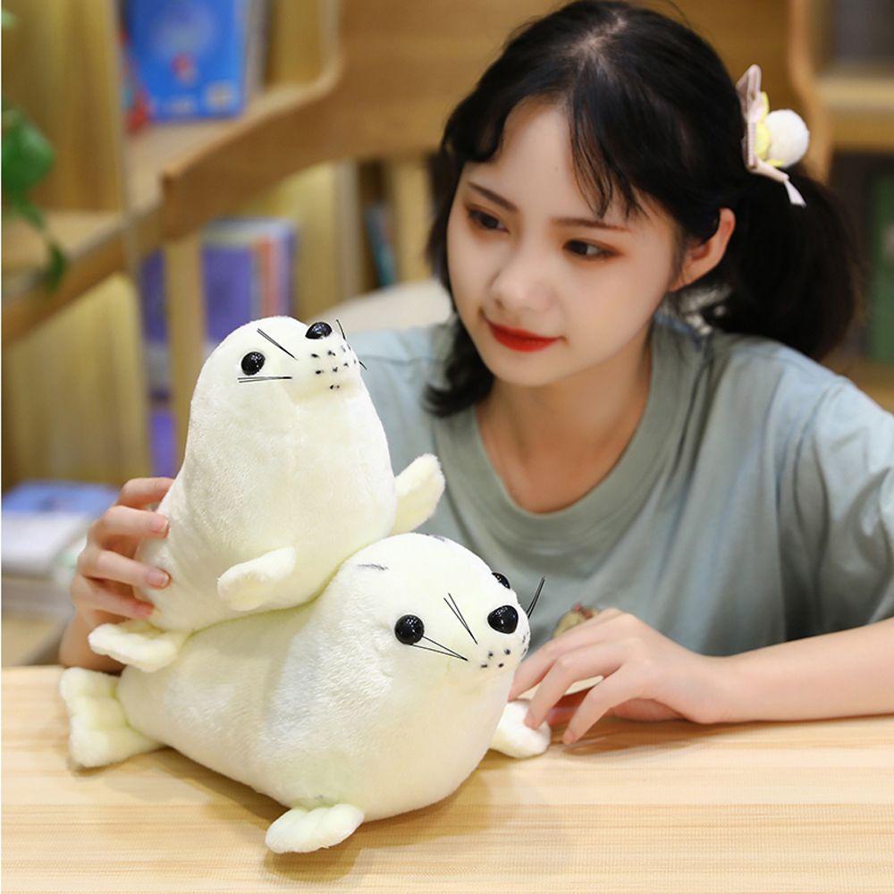 Lanfy Sea World Animal Mainan Mewah Hewan Laut Mainan Anak Dekorasi Rumah Polar Bear Boneka Hewan Kartun Boneka Singa Laut Mainan Lembut Panda Stuffed Toy