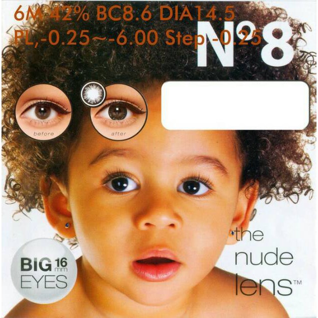 Softlens ICE N8 NORMAL BIG EYES 16MM