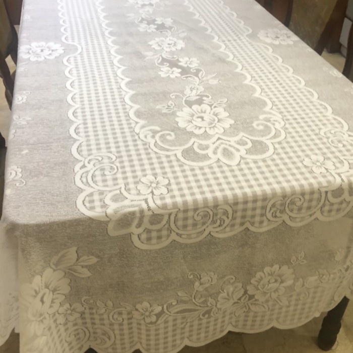 Taplak Meja Makan - Taplak Meja Makan 8 Kursi 150X300